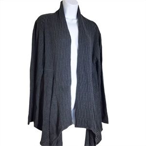 WILLI SMITH Cotton Open Waterfall Cardigan Size Large